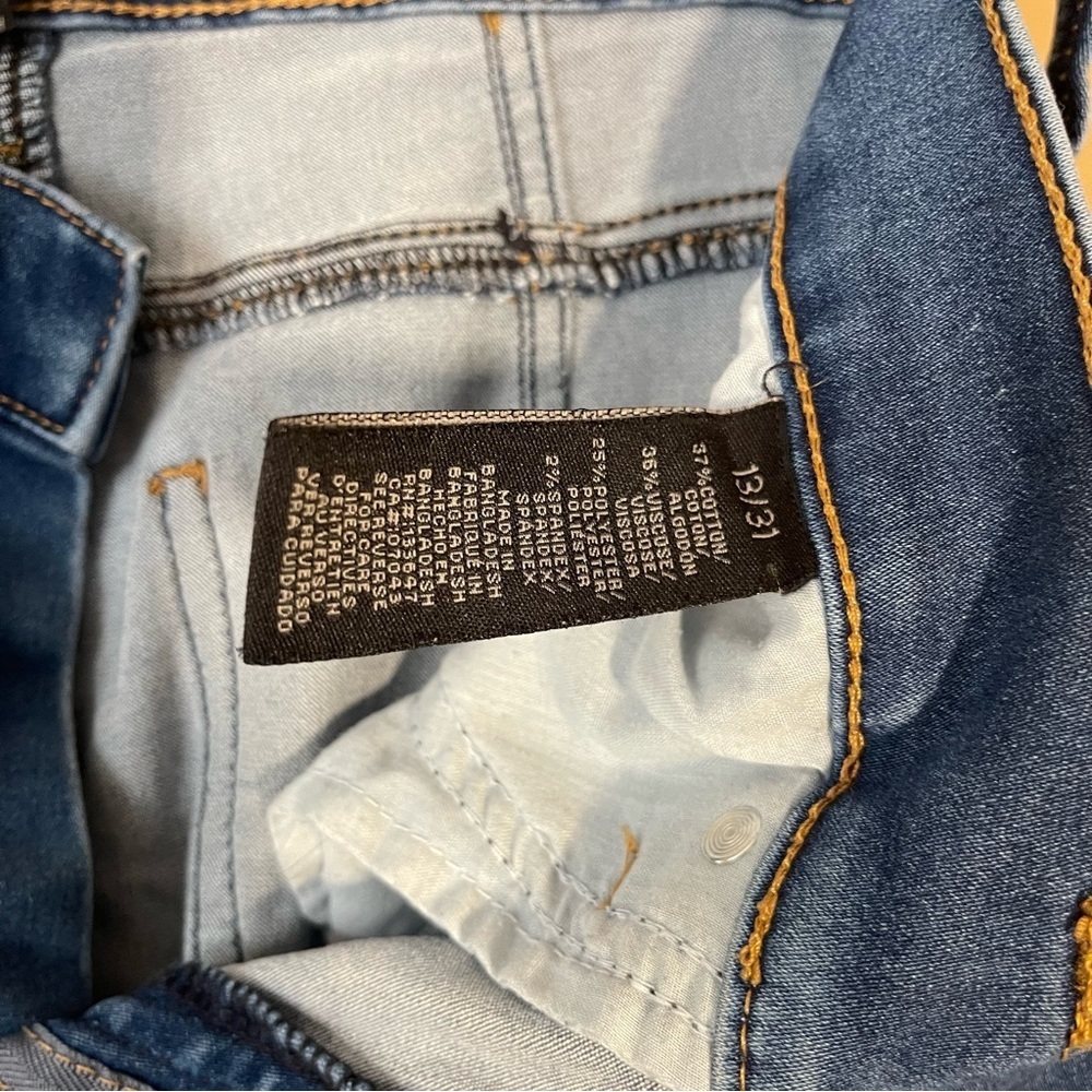Kendall & Kylie Deep Blue Skinny Jeans Size 13 - Picture 5 of 7